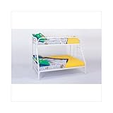 Twin and Full Bunk Bed in White #AD 8120