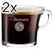 Senseo Good Morning Glass Cup, 340 ml, Pack of 2