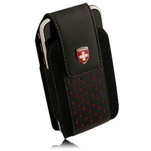 Swiss Leatherware Alps Case - PDA and Smart Phones - iPhone / Blackberry / HTC / Samsung / LG / Motorola / Nokia - Black