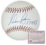 Nolan Ryan Texas Rangers Hand Signed Rawlings MLB Baseball with 5,714 Ks Inscription