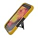 Eagle Cell PHHTCONESVYSTYEBK HypeKick Hybrid Protective Gummy TPU Case with Kickstand for HTC One SV - Retail Packaging - Yellow/Black