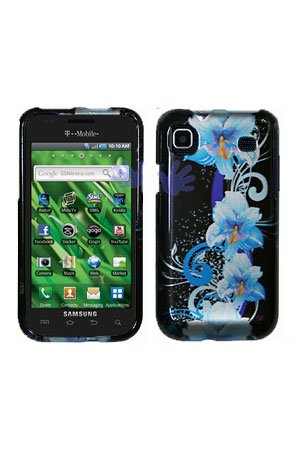 Samsung T959 Vibrant Galaxy S Graphic Case – Blue Flower
