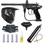 Spyder Victor Paintball Gun 4+1 9oz MEGA Set - Black