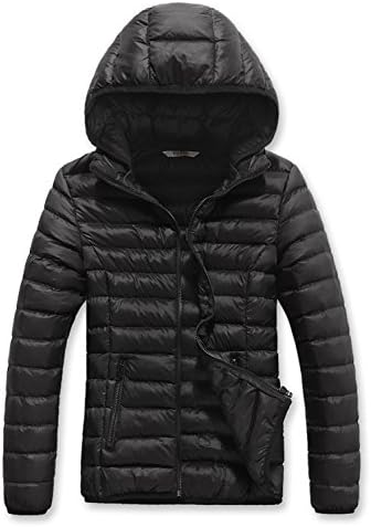 Anatoky Women's Lightweight Warm Hooded Down Coat Winter Outwear