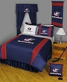 NHL Columbus Blue Jackets Comforter Set 3 Pc Queen Hockey Bedding