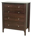 Child Craft by Sauder Brook Bridge Four Drawer Chest, Dark Alder