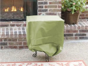 CoverMates Square Firepit Cover 24 x 24 x 18 Sage Green On Sale