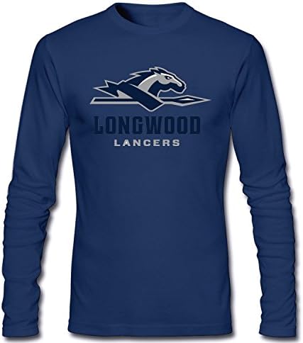 WOODO Men's Longwood Lancers Sport's Team Logo Long Sleeve T dark blue L