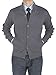 Luciano Natazzi Mens Mock Neck Ribbed Long Sleeve Cardigan Sweater Relaxed Fit