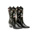 Wanted Rubber Boot with High Heel