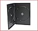 3 Pk Premium 14mm CD DVD Storage Case Double Black Dual 2 Discs Holder Box Machinable