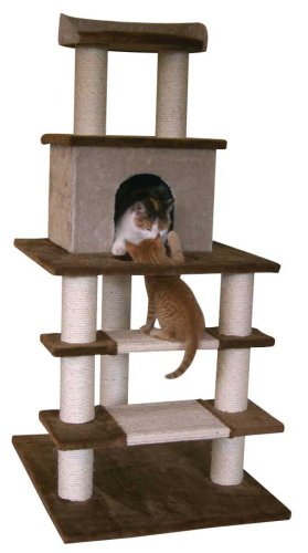 Maxi-Pet 84464 Kratzbaum Olymp, 70x59x128 cm, braun/beige