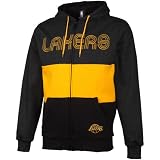NBA Los Angeles Lakers Showdown Full Zip Hoodie - Black/Gold (X-Large)