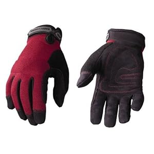 Youngstown Glove Co. 04-3800-30-M Women's Garden Glove Performance Glove Medium, Burgundy