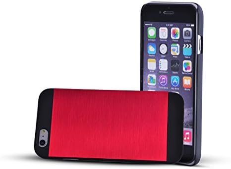 iPhone 6 Case Aluminum Cover (Scratch-Proof) With Free Screen Protector For 4.7 inch Size Phone Cases (Combo Offer) - Perfect For Men, Women, Boys, Girls - Lifetime Warranty (2015) - Aluminum Red + Bonus Screen Guard (MH-IP6-00B)