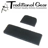TRADITIONAL Archery Gear 2 PC HAIR RUG ADHESIVE ARROW REST - Recurve - Longbow