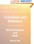 True Bible Study - Colossians and Philemon