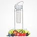 FlavFusion 26 Oz Infuser Water Bottle with Flip Top Sipper Lid