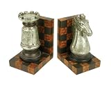 Sterling Home Grand Master Bookends, 9-3/4-Inch Tall