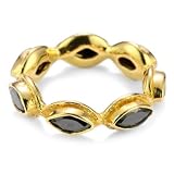 MELINDA MARIA Gwyneth Collection Black Onyx Ri