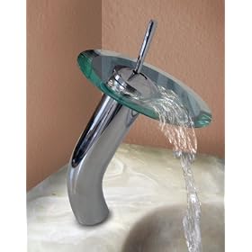 New 12" Chrome Waterfall Faucet Bathroom Vessel Sink Bath Faucet
