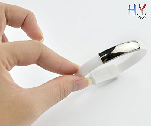 H.Y. TECH® Fashion Bracelet Style Lightning to USB Charging Cable Line For iPhone 5 5s 6 6plus (White)