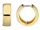 Small Huggie Hoop Earrings in 14K Yellow Gold