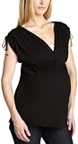 9Seed Women's Maternity Ruched Tie Top,Night,X-Small/Small
