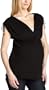 9Seed Women's Maternity Ruched Tie Top,Night,X-Small/Small