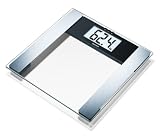 Beurer BG17- B�scula Ba�o Diagnostica cristal, grasa & agua corporal, Masa Osea Y Muscular,  color transparente