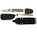 ESEE Knives 4 Plain Edge Fixed Blade Knife & Kydex Sheath, Desert Tan, MOLLE Back ESEE-4P-DT-MB