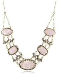 Barse Rose Quartz Necklace