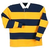 Reebok Authentic Rugby Shirt. 7404 - Large - Navy / Yellow / White