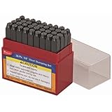 36 Piece 1/8" Letter Number Stamping Set