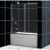 Dreamline SHDR-1060586-04 Infinity Shower Tub Door, Brushed Nickel