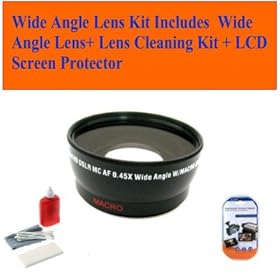 Canon Eos Rebel T1i T2i T3 T3i Digital Slr Camera 72mm Wide Angle Lens Kit Includes Wide Angle Lens+ Lens Cleaning Kit + LCD Screen Protector