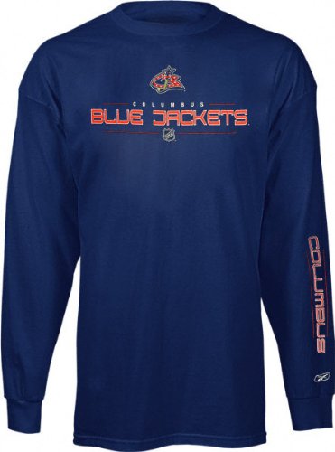 Columbus Blue Jackets Youth Futuristic Long Sleeve Tee