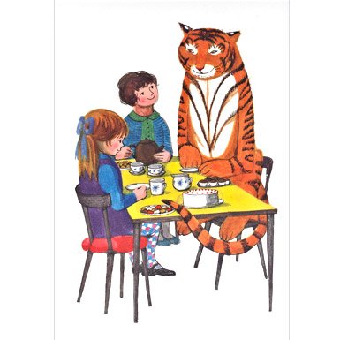 The Tiger Who Came To Tea'' Greeting Card