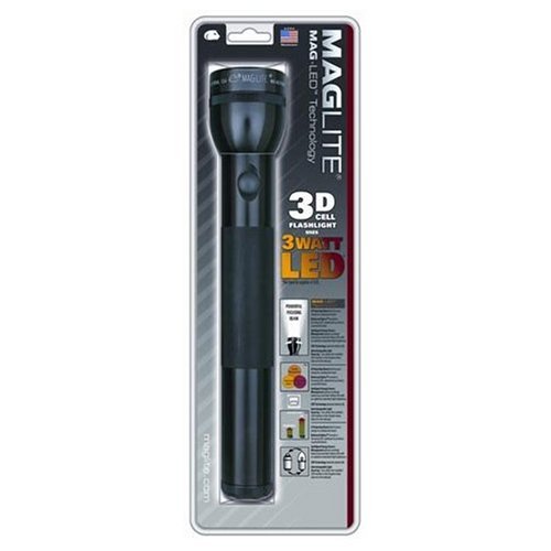 Mag-Lite ST3D016 3-D Cell LED Flashlight, Black
