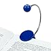 Disc LED Reading Light by WITHit - Blue - LED Book Light with Chrome Neck for Books, E-Reader and E-Book Light