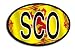 Scotland Wavy oval decal