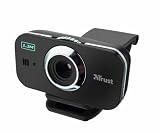 Trust Cuby 1,3 Megapixel Webcam mit Befestigungsklemme und integriertem Mikrofon schwarz