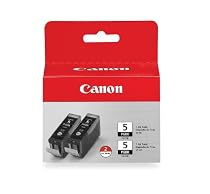 Canon PGI-5 BK 2-Pack Pigment Black Ink Tanks 0628B009