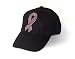 Pink Ribbon Breast Cancer Studded Black Baseball Hat
