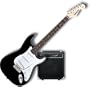 Fender Starcaster Strat Electric Guitar Starter Pack, Black