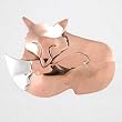 Sleeping Fox Pin or Brooch in Sterling Silver and Copper, #8869