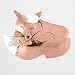 Sleeping Fox Pin or Brooch in Sterling Silver and Copper, #8869