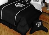Oakland Raiders NFL MVP Micro Suede Comforter and Sheet Set Combo - Twin