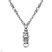 Picture of VividGemz:Sterling Silver 0.75 CTW Cubic Zirconia Antique Men's Necklace. Length 26 in. Total Item weight 190 g.