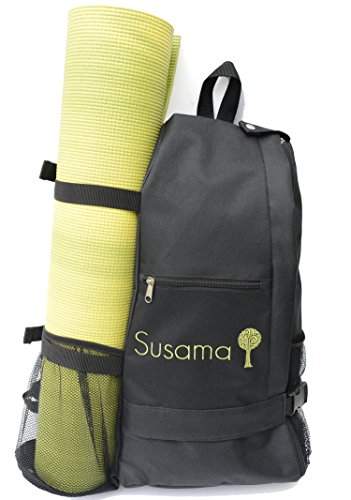 Yoga & gym backpack: adjustable crossbody sling yog…